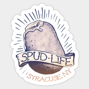 Spud Life Syracuse New York WPH MEDIA Sticker